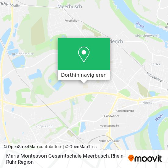 Maria Montessori Gesamtschule Meerbusch Karte
