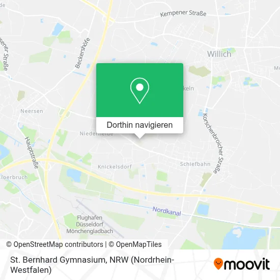 St. Bernhard Gymnasium Karte