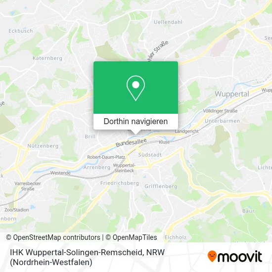 IHK Wuppertal-Solingen-Remscheid Karte