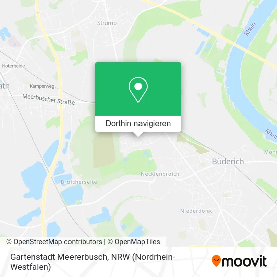Gartenstadt Meererbusch Karte