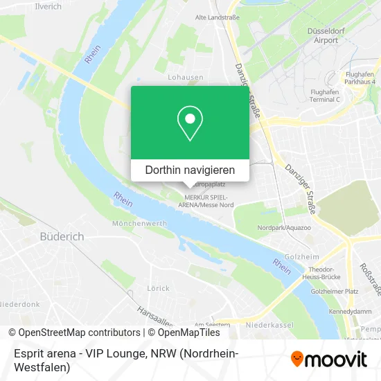 Esprit arena - VIP Lounge Karte