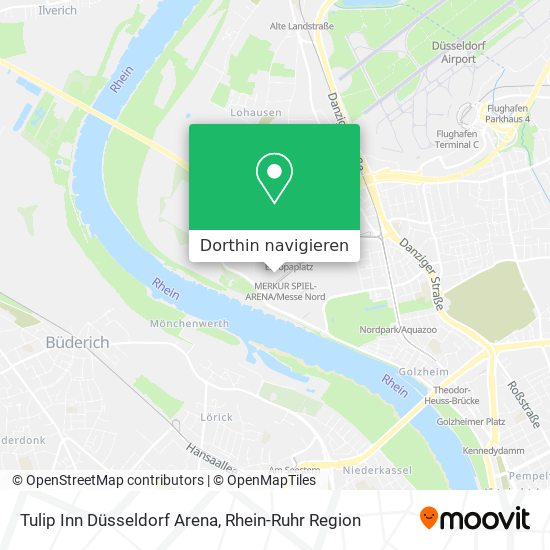 Tulip Inn Düsseldorf Arena Karte