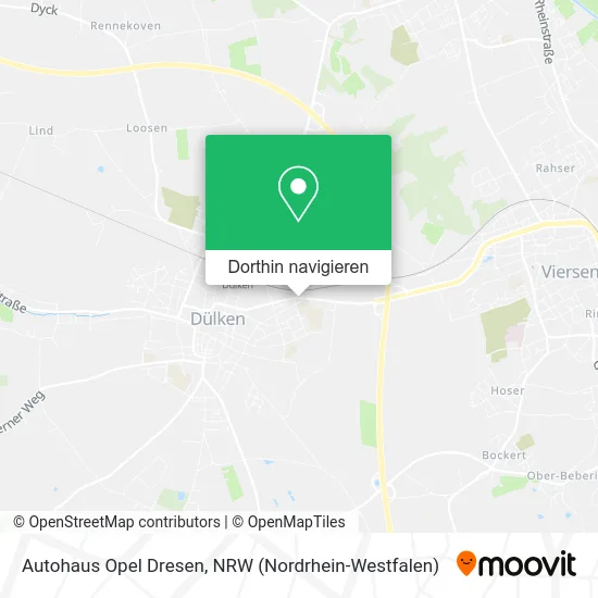 Autohaus Opel Dresen Karte