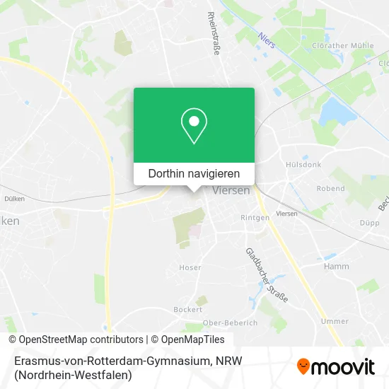 Erasmus-von-Rotterdam-Gymnasium Karte