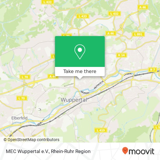 MEC Wuppertal e.V. Karte