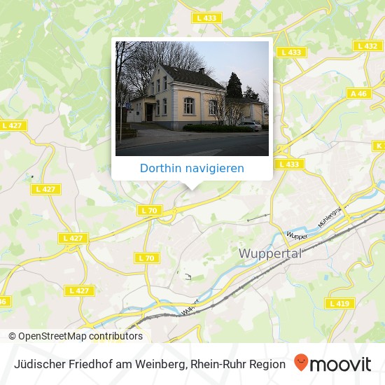 Jüdischer Friedhof am Weinberg Karte