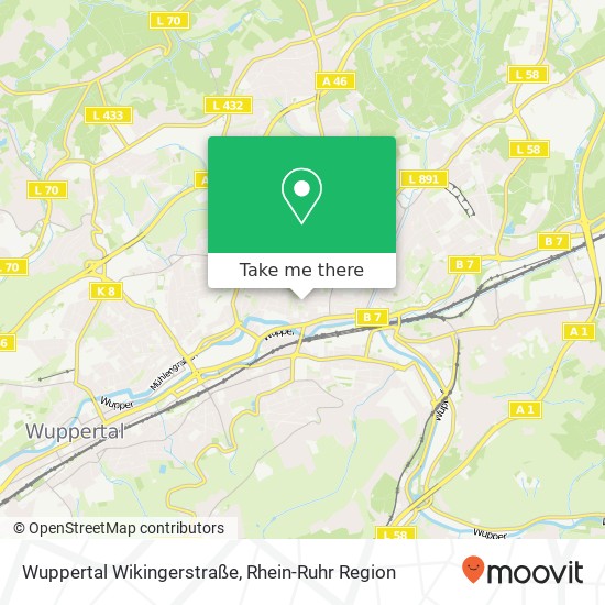 Wuppertal Wikingerstraße Karte