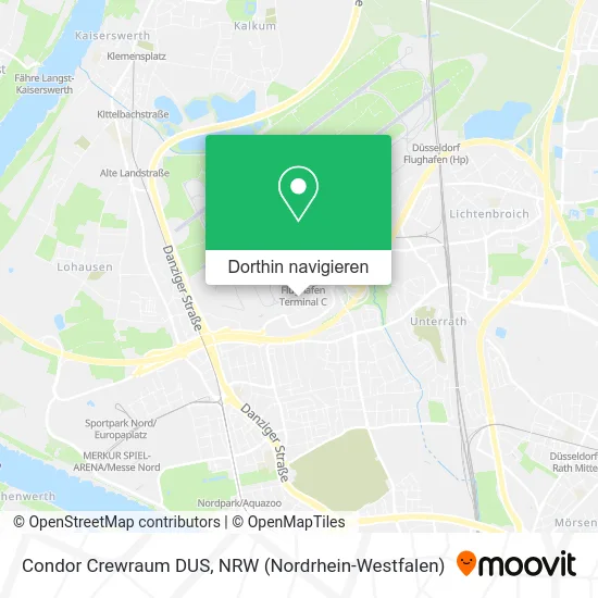 Condor Crewraum DUS Karte