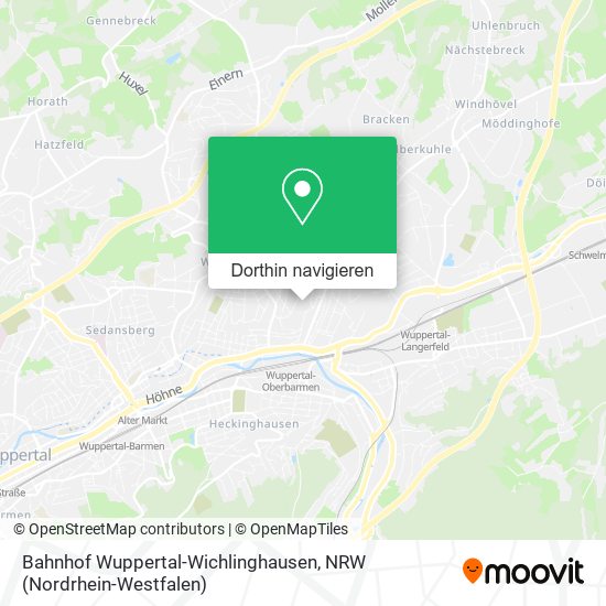 Bahnhof Wuppertal-Wichlinghausen Karte