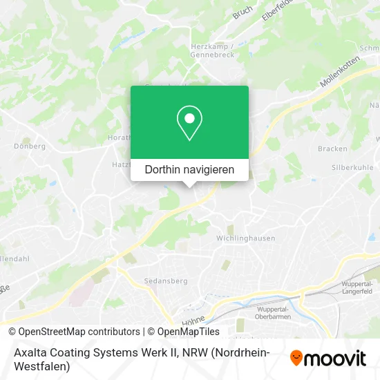 Axalta Coating Systems Werk II Karte