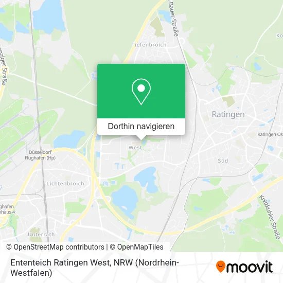 Ententeich Ratingen West Karte