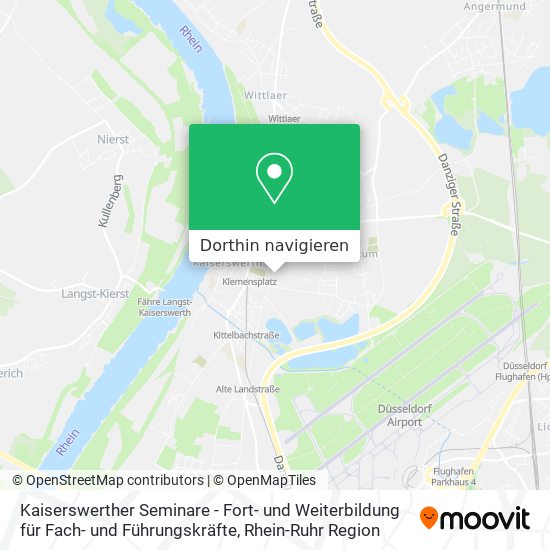 Kaiserswerther Seminare - Fort- und Weiterbildung für Fach- und Führungskräfte Karte