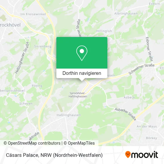 Cäsars Palace Karte