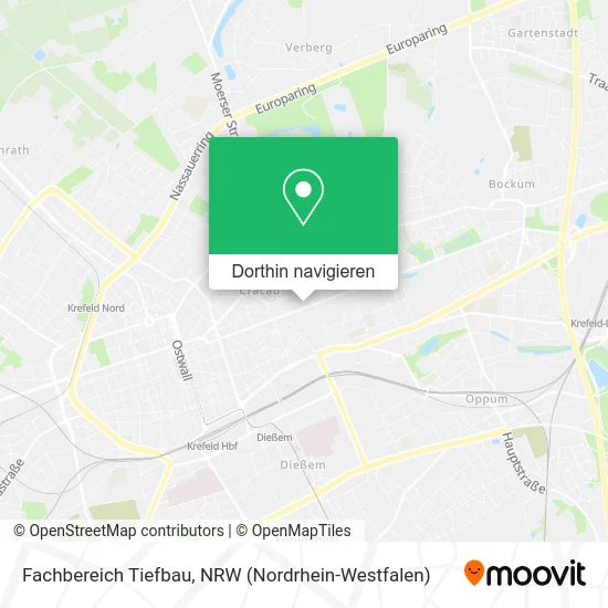 Fachbereich Tiefbau Karte