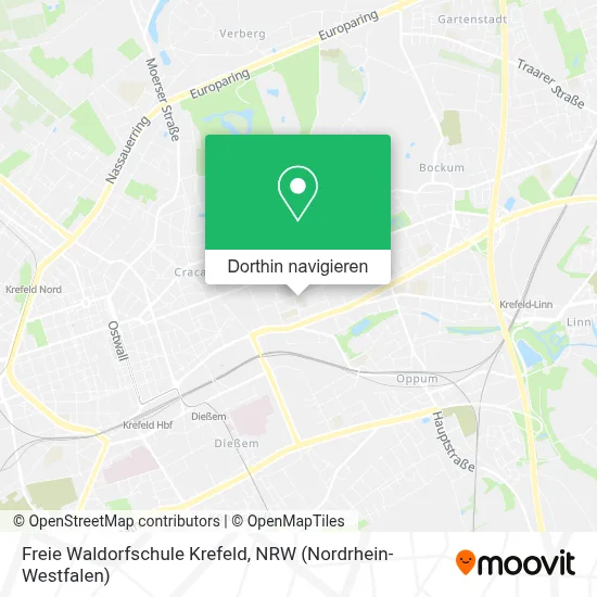 Freie Waldorfschule Krefeld Karte