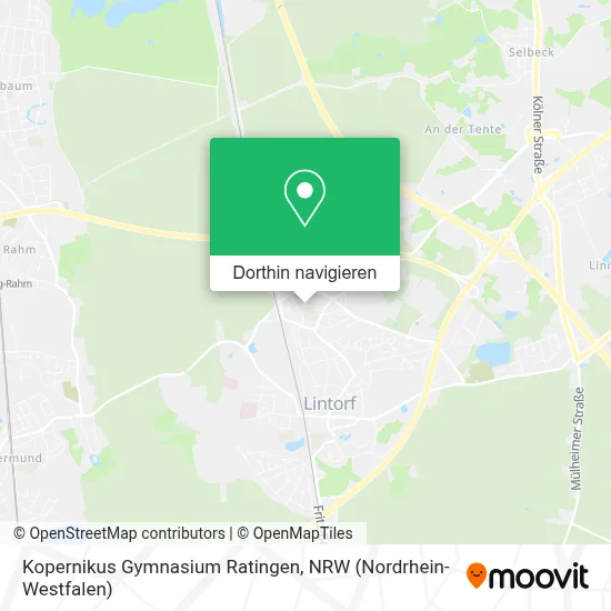 Kopernikus Gymnasium Ratingen Karte