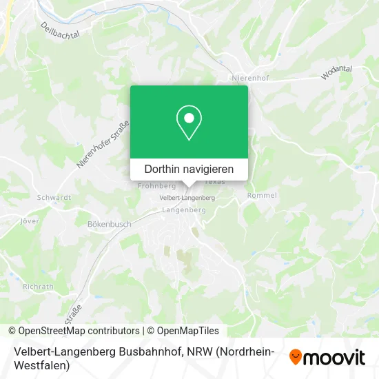 Velbert-Langenberg Busbahnhof Karte