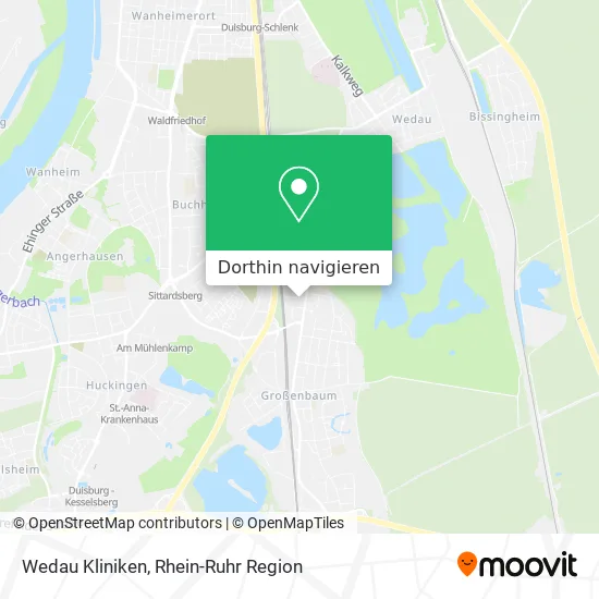 Wedau Kliniken Karte