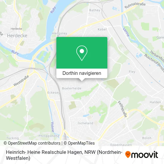 Heinrich- Heine Realschule Hagen Karte