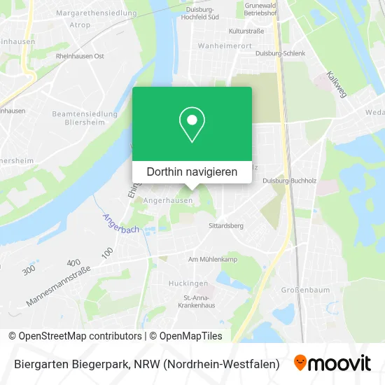 Biergarten Biegerpark Karte