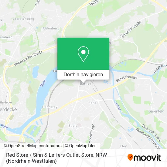 Red Store / Sinn & Leffers Outlet Store Karte