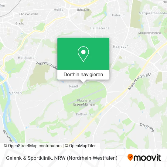 Gelenk & Sportklinik Karte