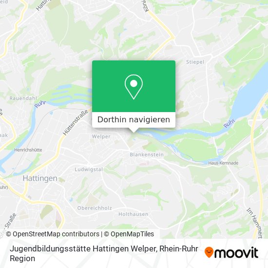 Jugendbildungsstätte Hattingen Welper Karte