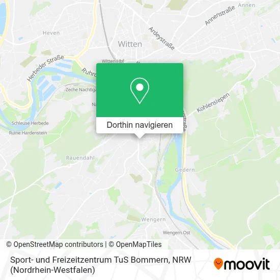 Sport- und Freizeitzentrum TuS Bommern Karte