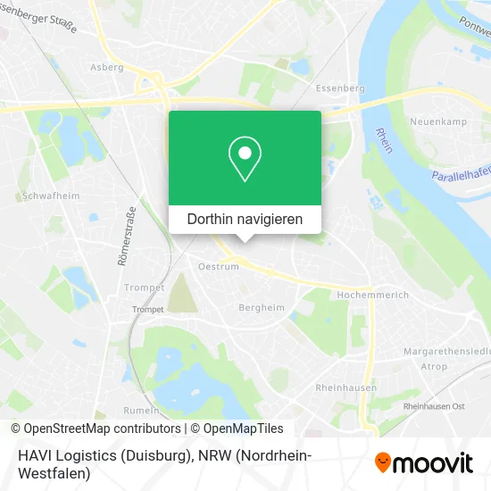 HAVI Logistics (Duisburg) Karte