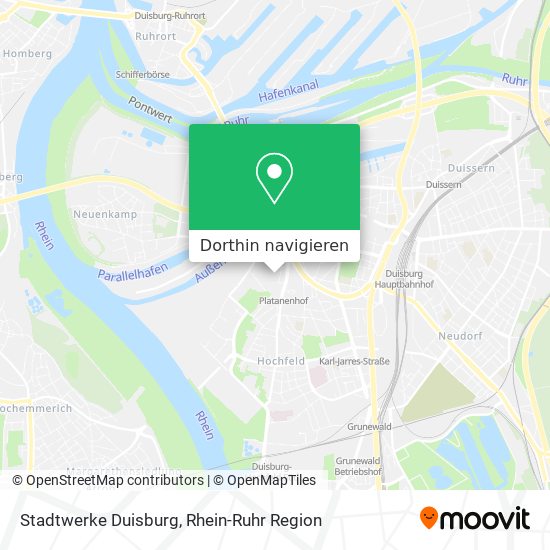 Stadtwerke Duisburg Karte