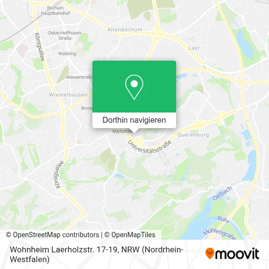 Wohnheim Laerholzstr. 17-19 Karte