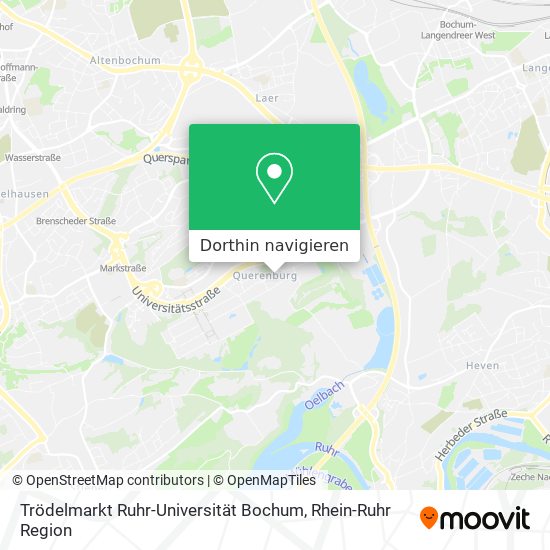 Trödelmarkt Ruhr-Universität Bochum Karte