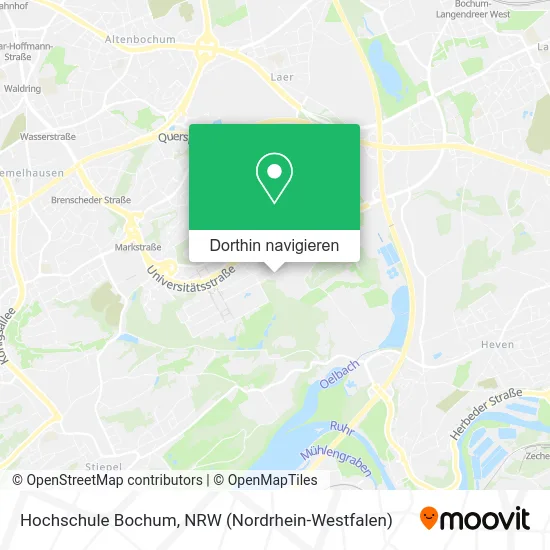Hochschule Bochum Karte