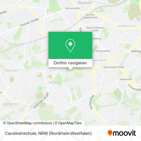 Carolinenschule Karte