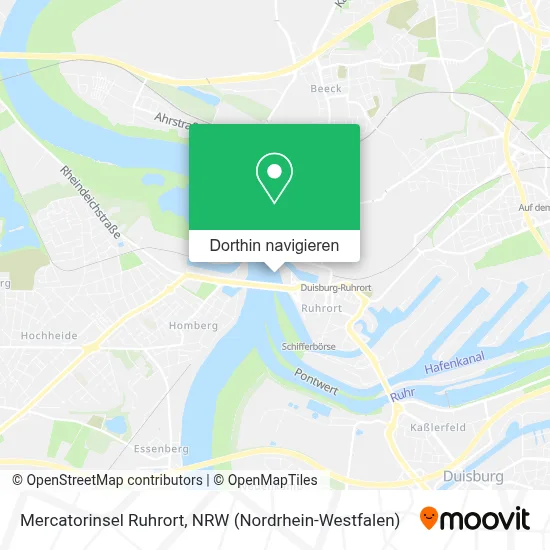 Mercatorinsel Ruhrort Karte