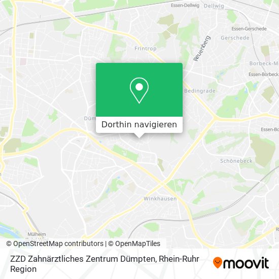 ZZD Zahnärztliches Zentrum Dümpten Karte