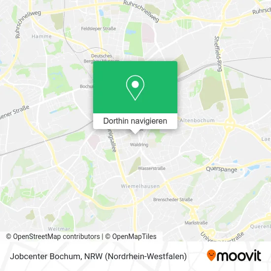 Jobcenter Bochum Karte