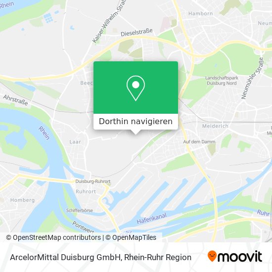 ArcelorMittal Duisburg GmbH Karte