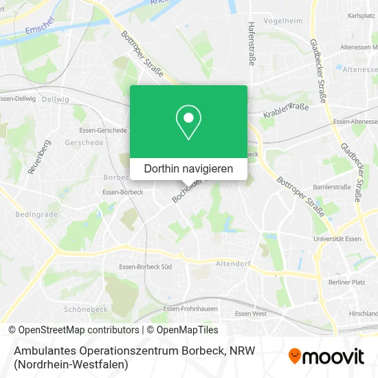 Ambulantes Operationszentrum Borbeck Karte