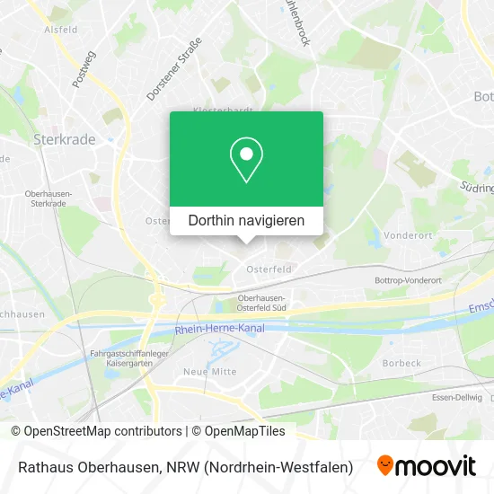 Rathaus Oberhausen Karte