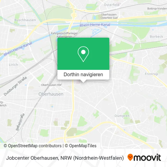 Jobcenter Oberhausen Karte