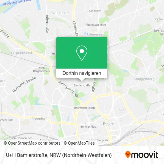 U+H Bamlerstraße Karte