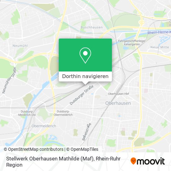 Stellwerk Oberhausen Mathilde (Maf) Karte