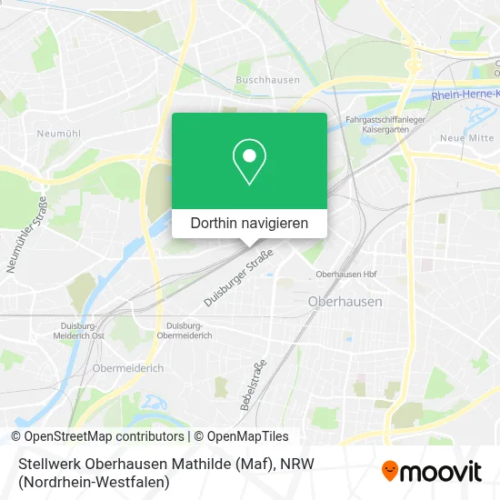Stellwerk Oberhausen Mathilde (Maf) Karte