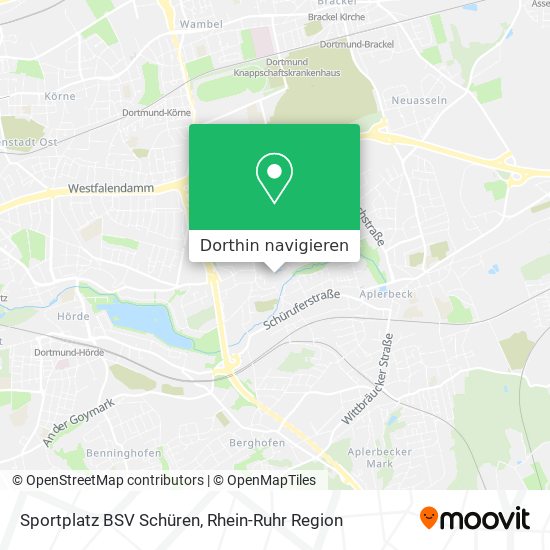 Sportplatz BSV Schüren Karte