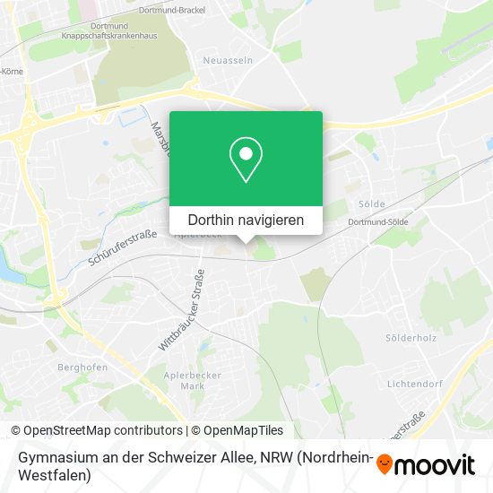 Gymnasium an der Schweizer Allee Karte