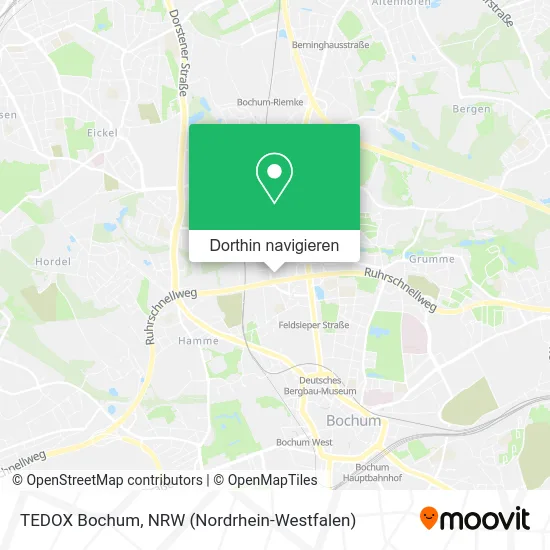 TEDOX Bochum Karte