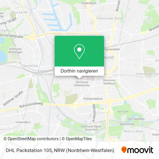 DHL Packstation 105 Karte