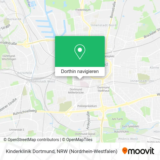 Kinderklinik Dortmund Karte