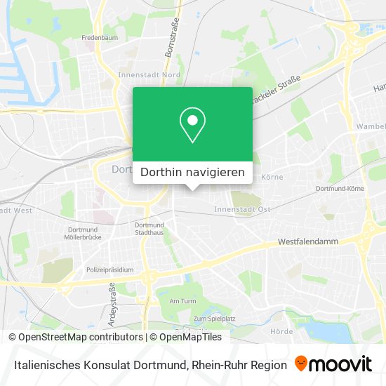 Italienisches Konsulat Dortmund Karte